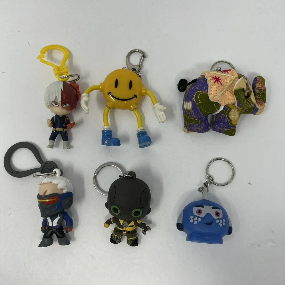 Bag Clip hanger Keyring Lot thai elephant blizzard my hero acadamia Aech